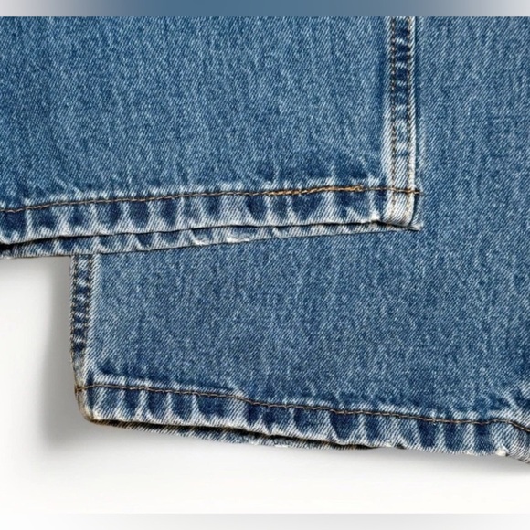 Levi’s Jeans Mens 34x32 Blue 550 Denim Pants Measures 33x31 Straight Faded - Picture 6 of 9
